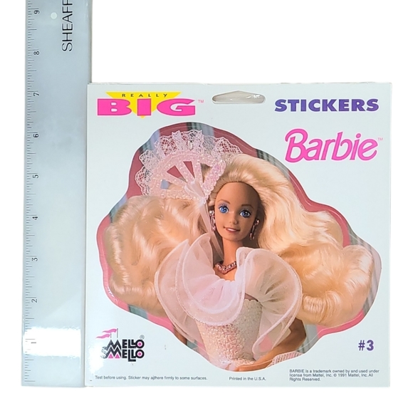 Vintage Barbie Really Big Meilo Smeilo Set of 5 Stickers - Picture 3 of 9